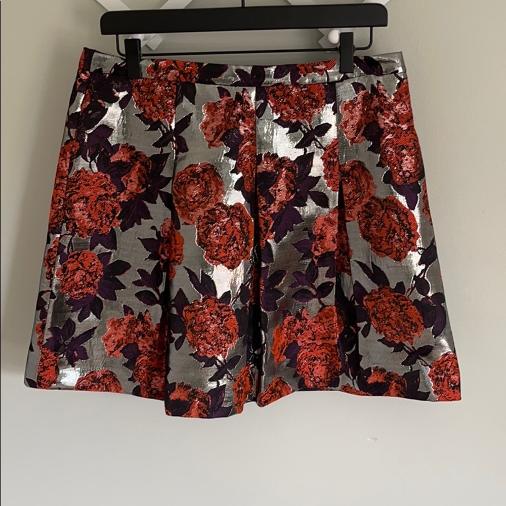 J. Crew Floral mini skirt